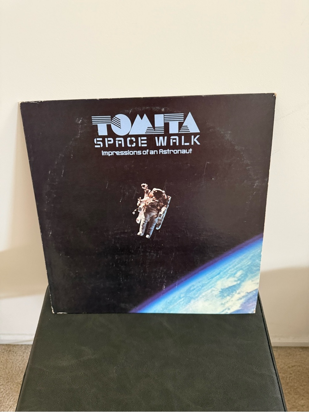 Tomita Space Walk Vinyl LP - Black Cover with Blue Earth Accent 1984